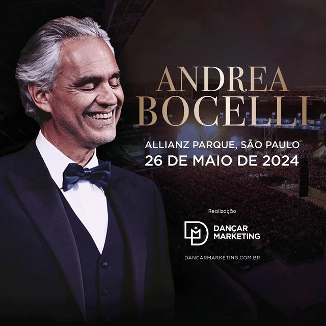 26/05/2024 Show do Andrea Bocelli em São Paulo [Allianz Parque]
